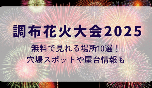 調布花火大会2025無料で見れる場所10選！穴場スポットや屋台情報も