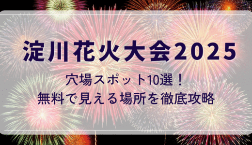淀川花火大会2025穴場スポット10選！無料で見える場所を徹底攻略